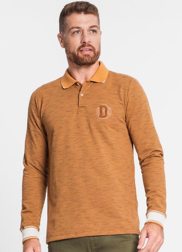 Diametro - Blusão Masculino em Moletinho Marrom