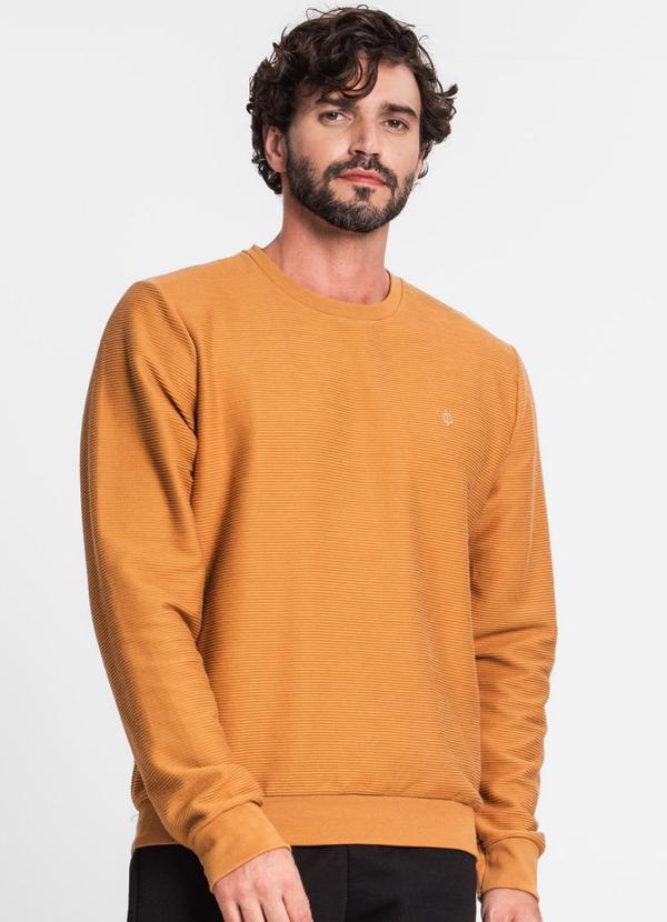 Diametro - Blusão Masculino em Moletinho Marrom 1