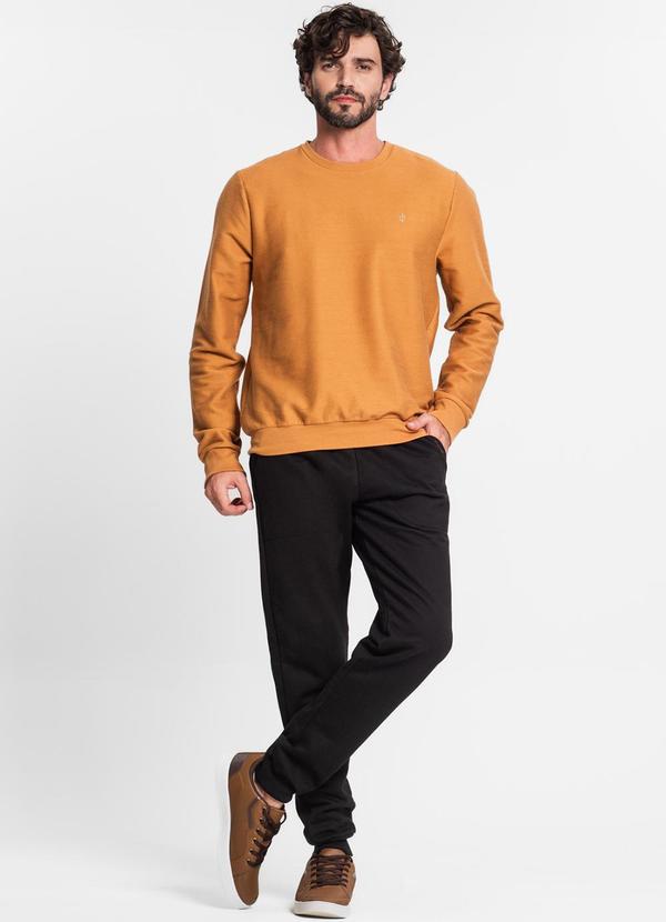 Diametro - Blusão Masculino em Moletinho Marrom 3