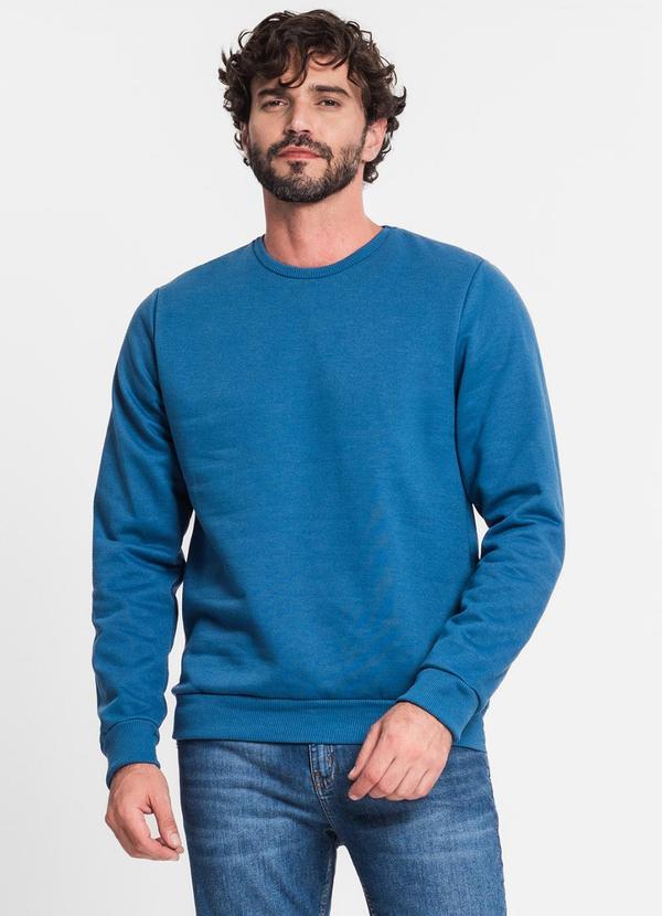 Rovitex - Blusão Masculino em Moletom Azul