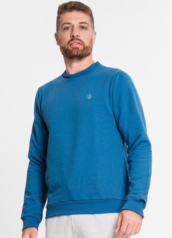 Diametro - Blusão Masculino em Moletom Azul