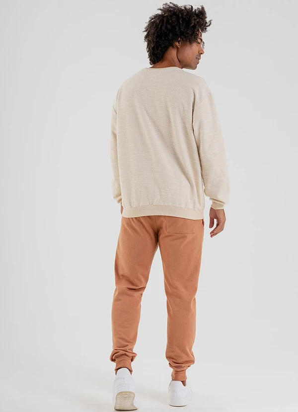 The Philippines - Blusão Masculino em Moletom Bege 4