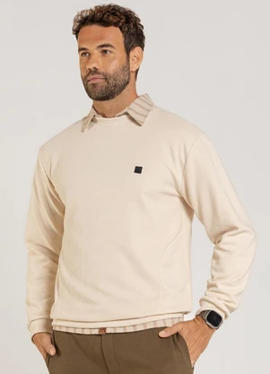 The Philippines - Blusão Masculino em Moletom Bege - THE PHILIPPINES