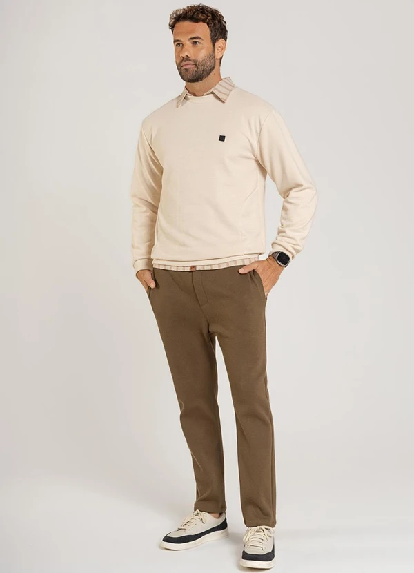 The Philippines - Blusão Masculino em Moletom Bege 2