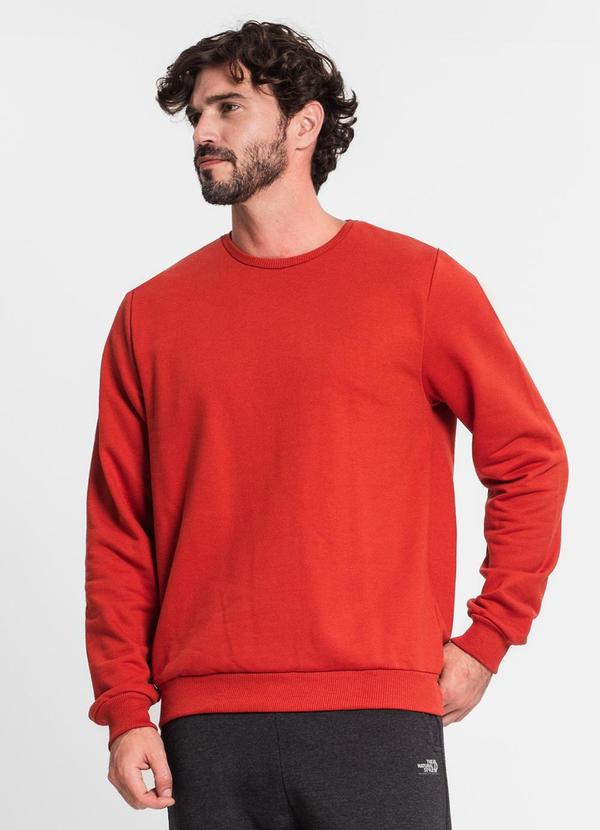 Rovitex - Blusão Masculino em Moletom Laranja