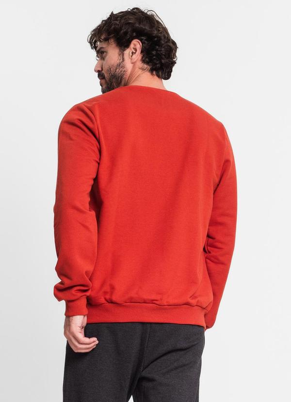 Rovitex - Blusão Masculino em Moletom Laranja 2