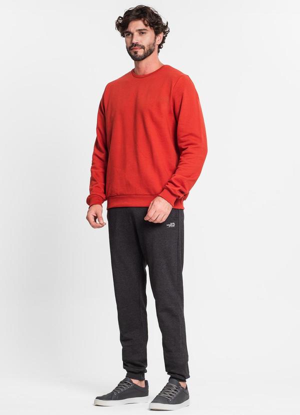 Rovitex - Blusão Masculino em Moletom Laranja 3