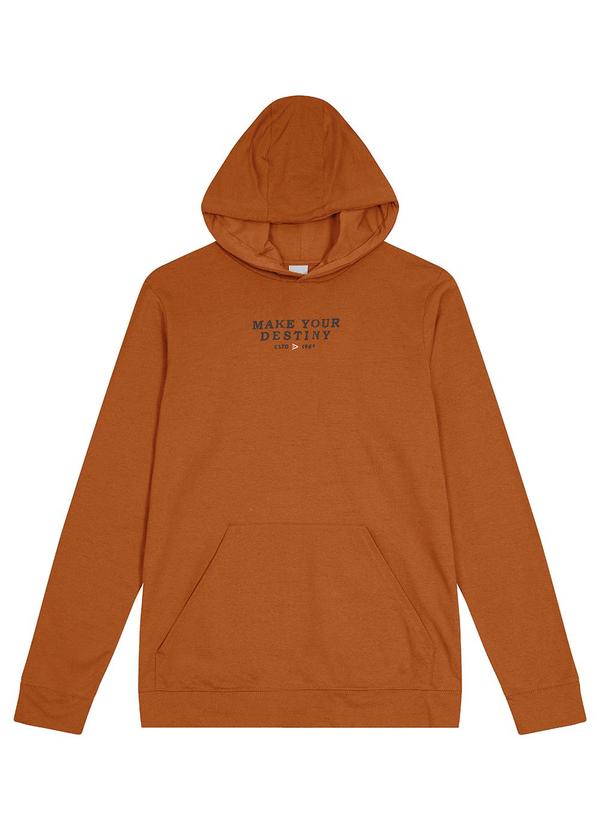 Malwee - Blusão Masculino em Moletom Marrom