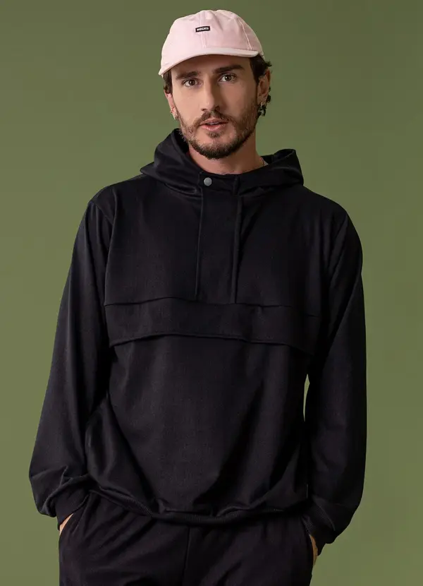 The Philippines - Blusão Masculino em Moletom Preto