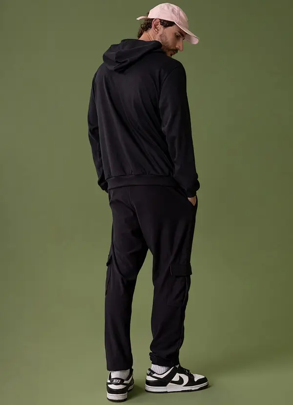 The Philippines - Blusão Masculino em Moletom Preto 4