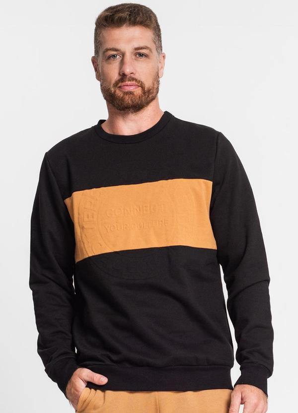 Diametro - Blusão Masculino em Moletom Preto