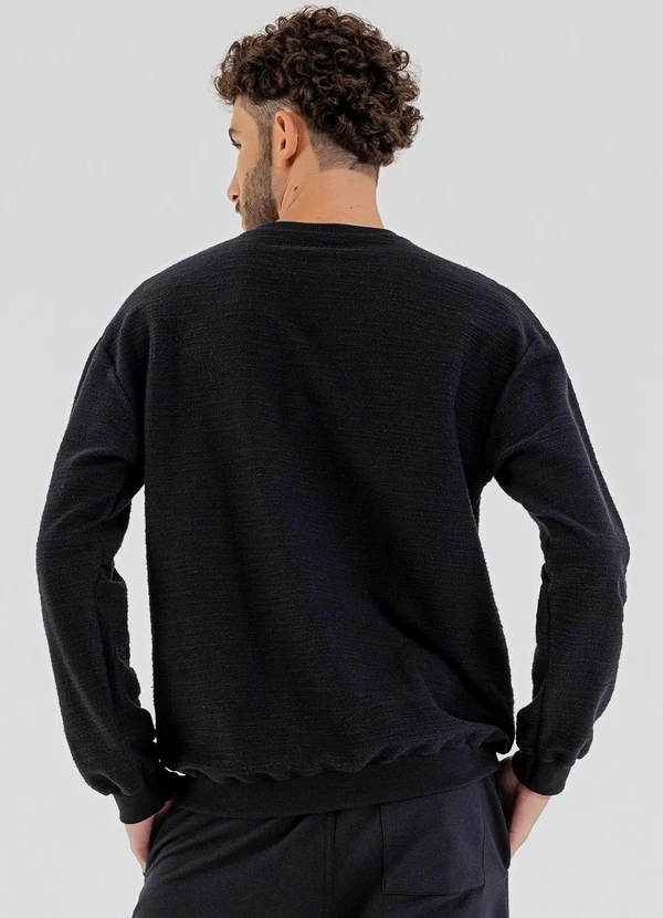 The Philippines - Blusão Masculino em Moletom Preto 2