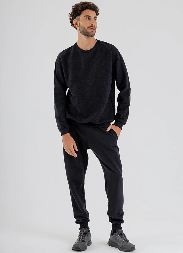 The Philippines - Blusão Masculino em Moletom Preto 3