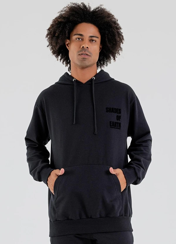 The Philippines - Blusão Masculino em Moletom Preto