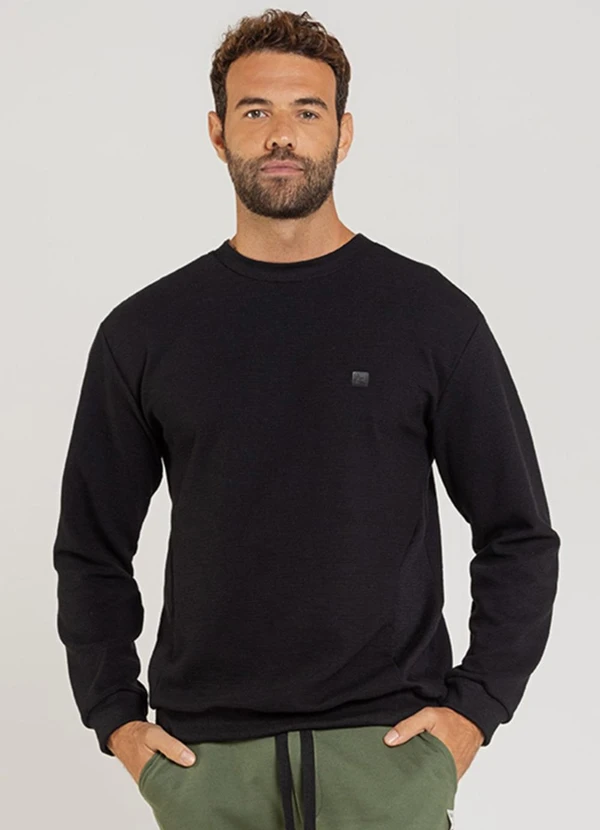 The Philippines - Blusão Masculino em Moletom Preto