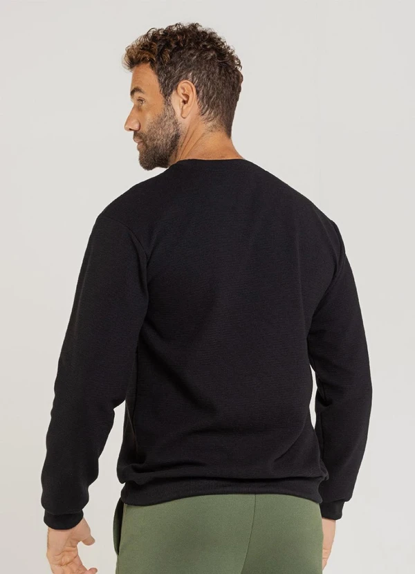 The Philippines - Blusão Masculino em Moletom Preto 2