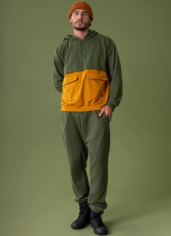 The Philippines - Blusão Masculino em Moletom Verde 3