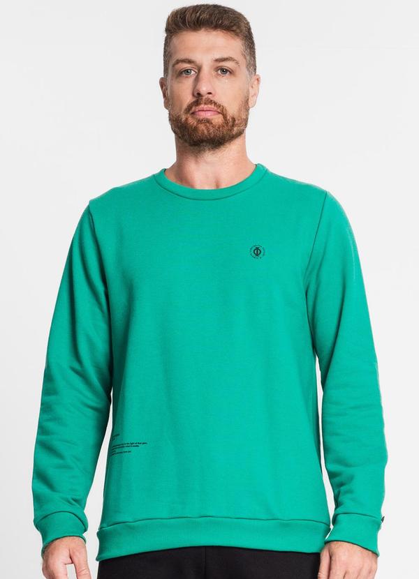 Diametro - Blusão Masculino em Moletom Verde