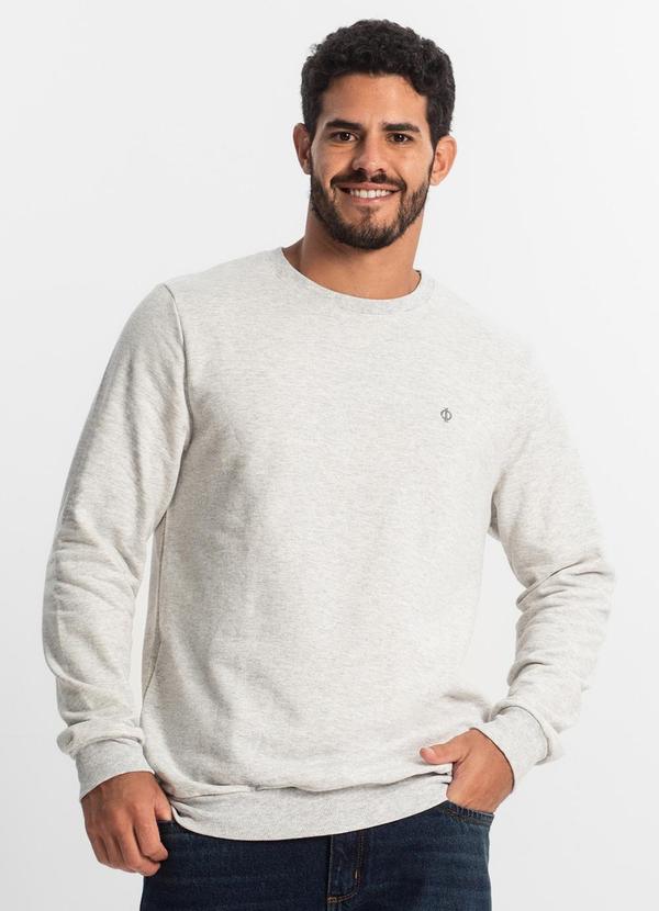 Diametro - Blusão Masculino Moletom Básico Cinza