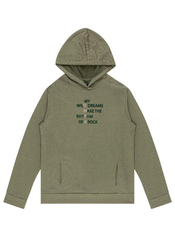 Diametro - Blusão Masculino Moletom com Capuz Verde