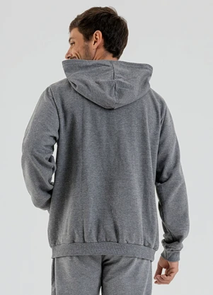 Just Basic - Blusão Masculino Moletom Felpado Cinza - JUST BASIC