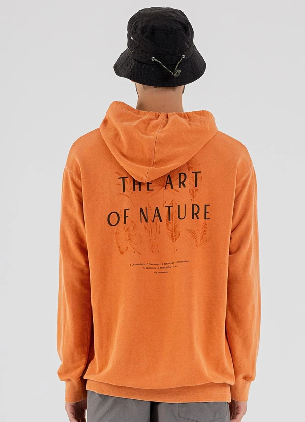 The Philippines - Blusão Masculino Moletom Laranja 2