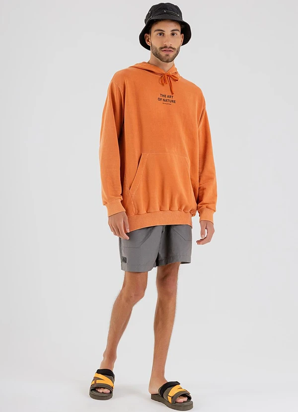 The Philippines - Blusão Masculino Moletom Laranja 3