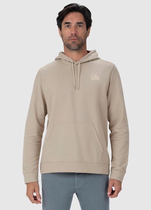 Malwee - Blusão Masculino Mountain em Moletom Bege
