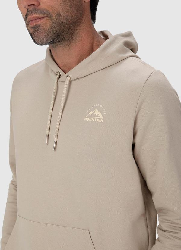Malwee - Blusão Masculino Mountain em Moletom Bege 2