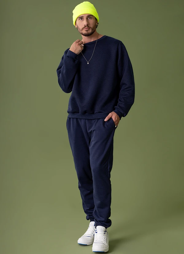 The Philippines - Blusão Matelassê Masculino  Azul 3