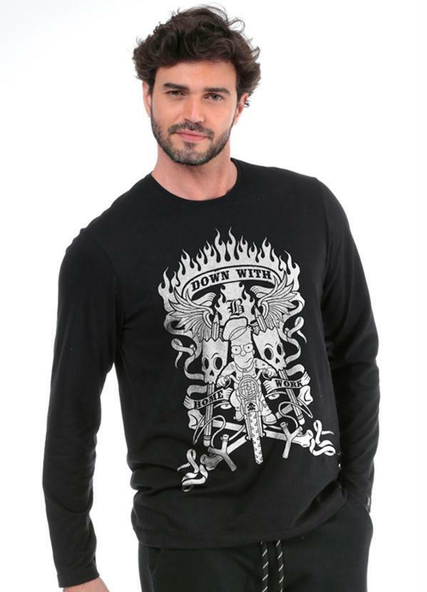 Svk Confort - Blusão Moletom Bart Simpson Preto