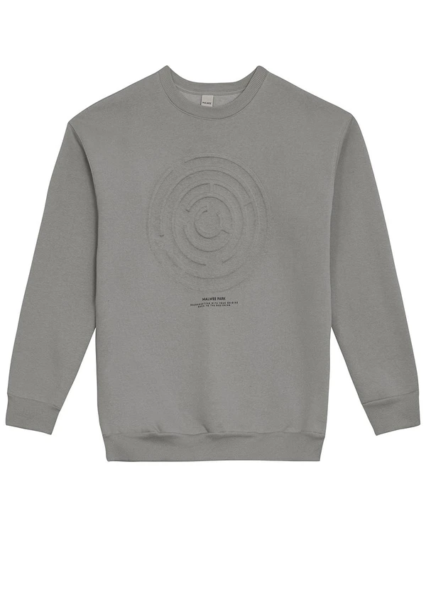 Malwee - Blusão Oversized Malwee Park Cinza