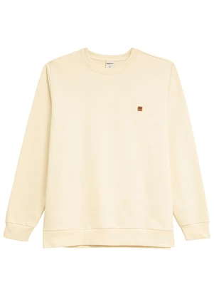 Malwee - Blusão Regular em Moletom Sarjado Off White - MALWEE