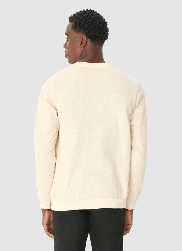 Malwee - Blusão Shapes And Lines em Moletom Linho Bege 2