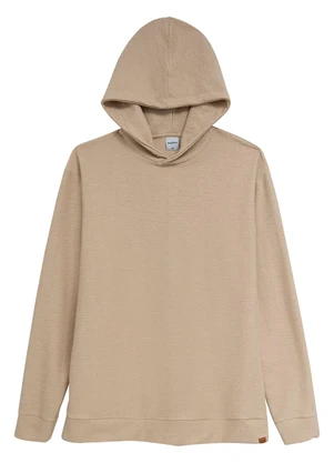 Malwee - Blusão Texturizado com Capuz Areia - MALWEE