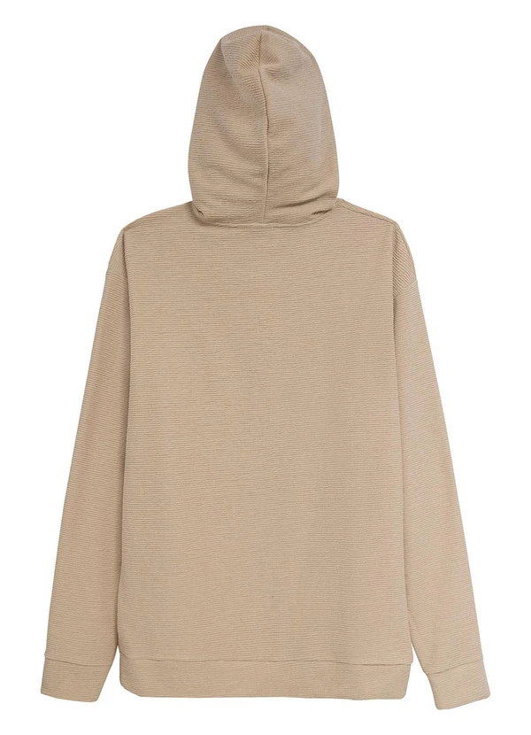 Malwee - Blusão Texturizado com Capuz Areia 2