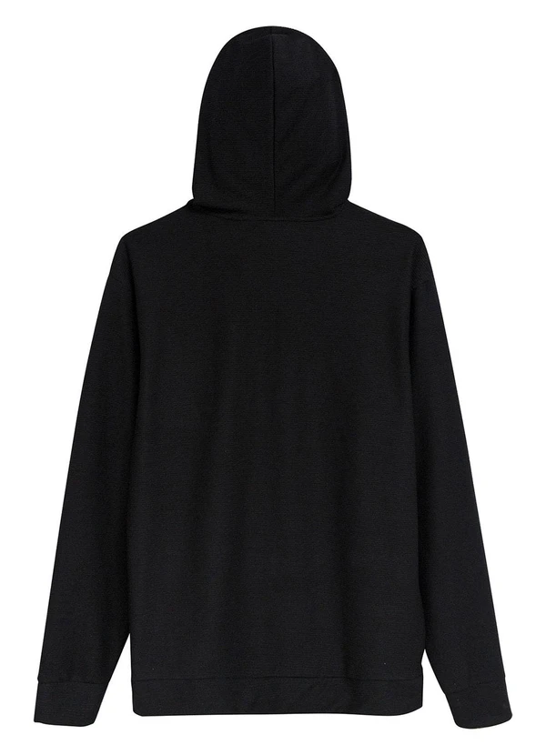 Malwee - Blusão Texturizado com Capuz Preto 4