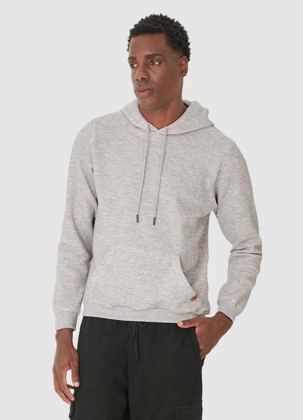 Malwee - Blusão Tradicional em Jacquard Texturizado Cinza