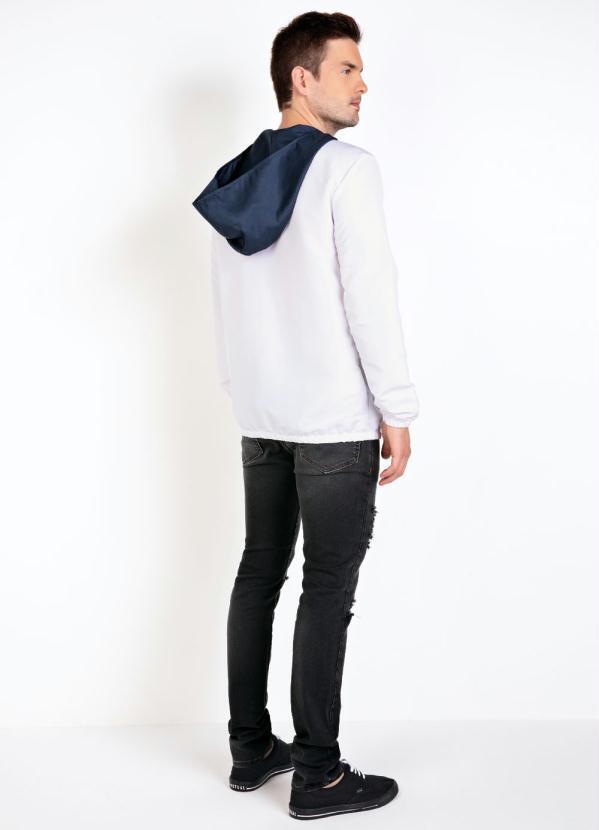 Outlet - Casaco Actual Anorak Branco com Detalhes Neon 4