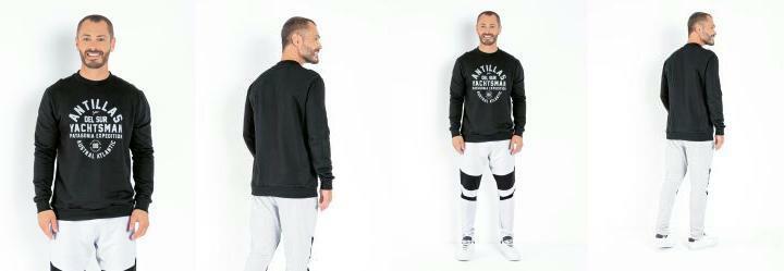 Casaco Preto com Estampa Frontal