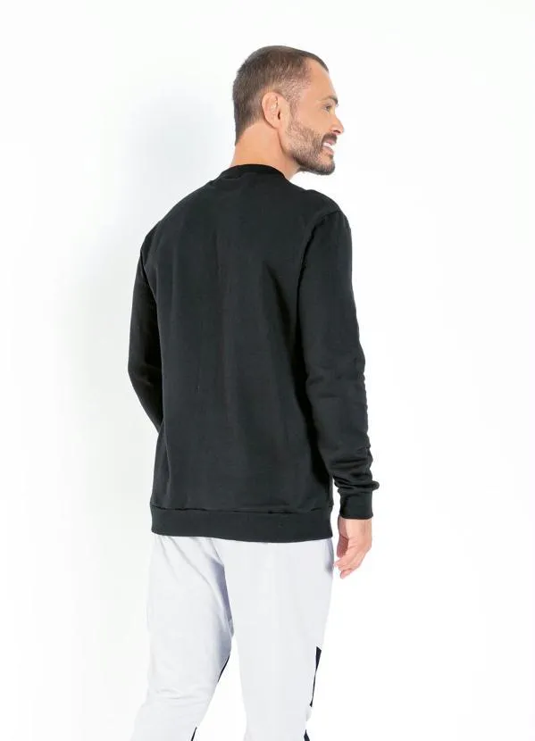 Moda Pop - Casaco Preto com Estampa Frontal 2