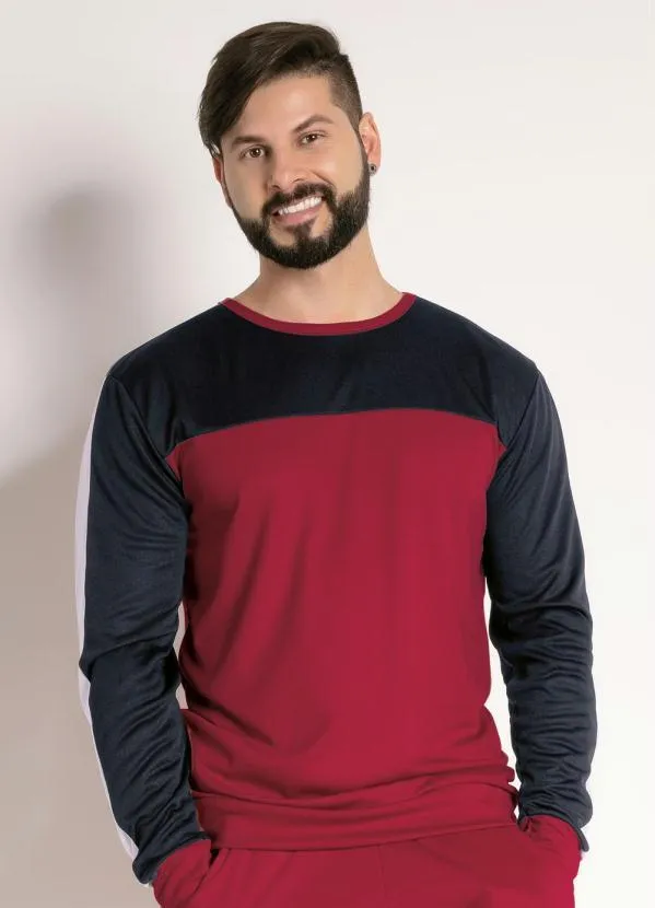 Moda Pop - Casaco Tricolor com Recortes