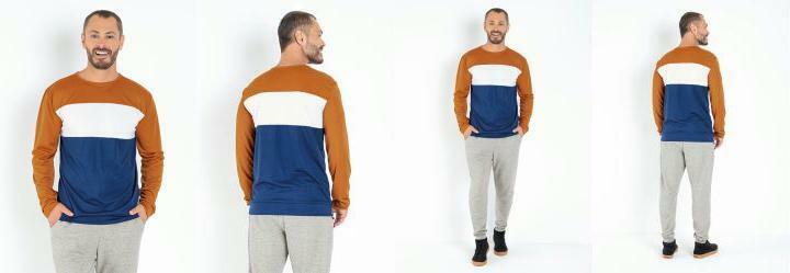 Casaco Tricolor com Recortes