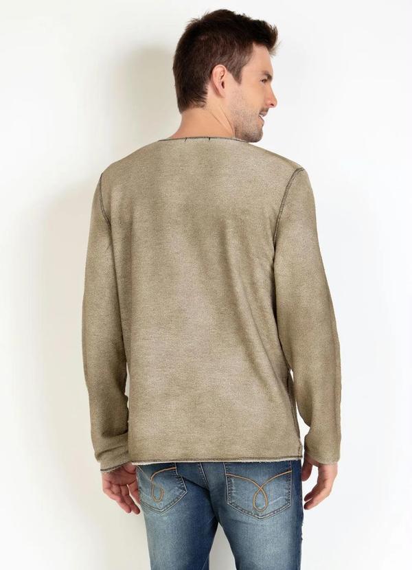 Outlet - Casaco Verde Dupla Face com Estampa Alto Relevo 3