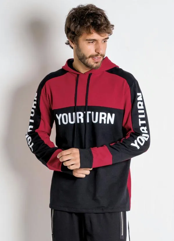 Moda Pop - Casaco Vermelho com Capuz