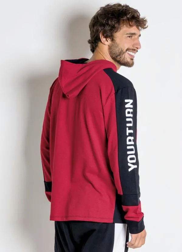 Moda Pop - Casaco Vermelho com Capuz 2