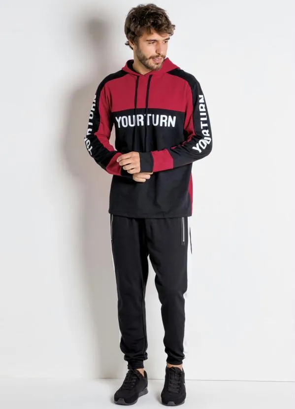 Moda Pop - Casaco Vermelho com Capuz 3