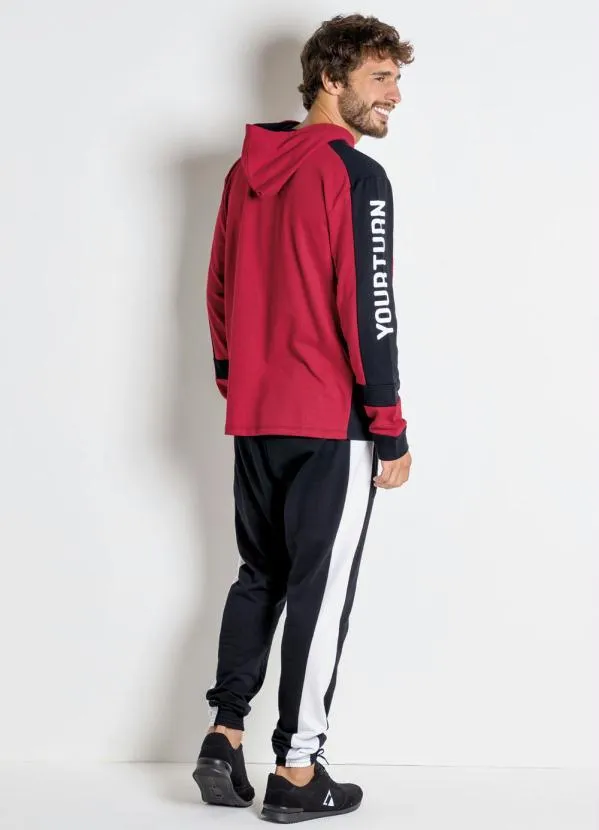 Moda Pop - Casaco Vermelho com Capuz 4