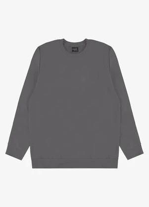 Diametro - Moletom Masculino Felpado Básico Cinza - DIAMETRO
