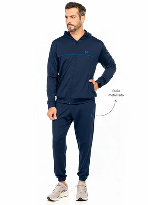 Decoy - Calça com Estampa e Bolso Azul - DECOY